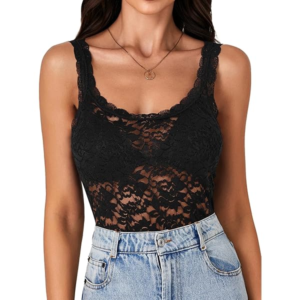 Felina | Signature Super Stretchy Lace Camisole | Adjustable