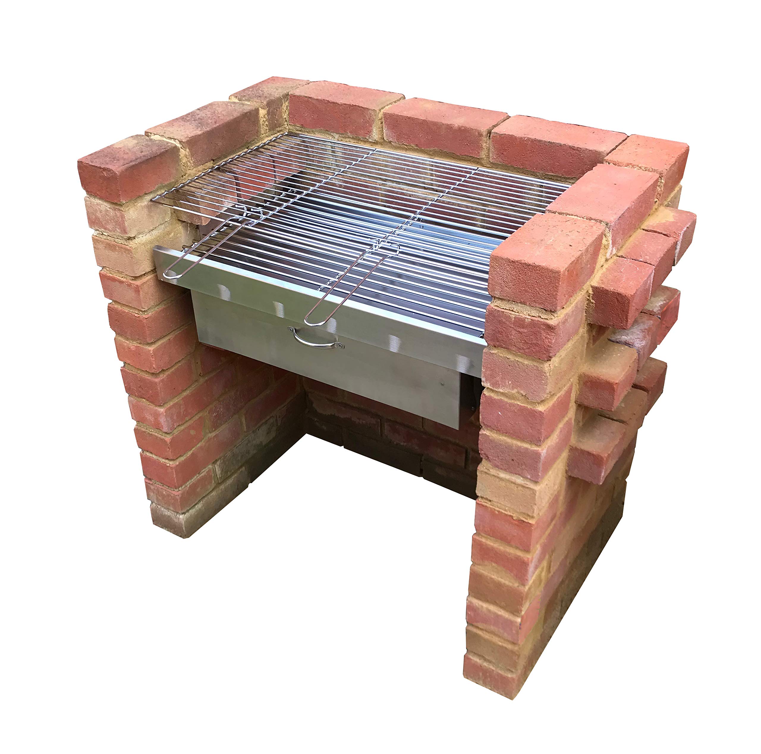 Garden & Outdoors Woodside DIY Brick Charcoal BBQ Barbecue Stainless