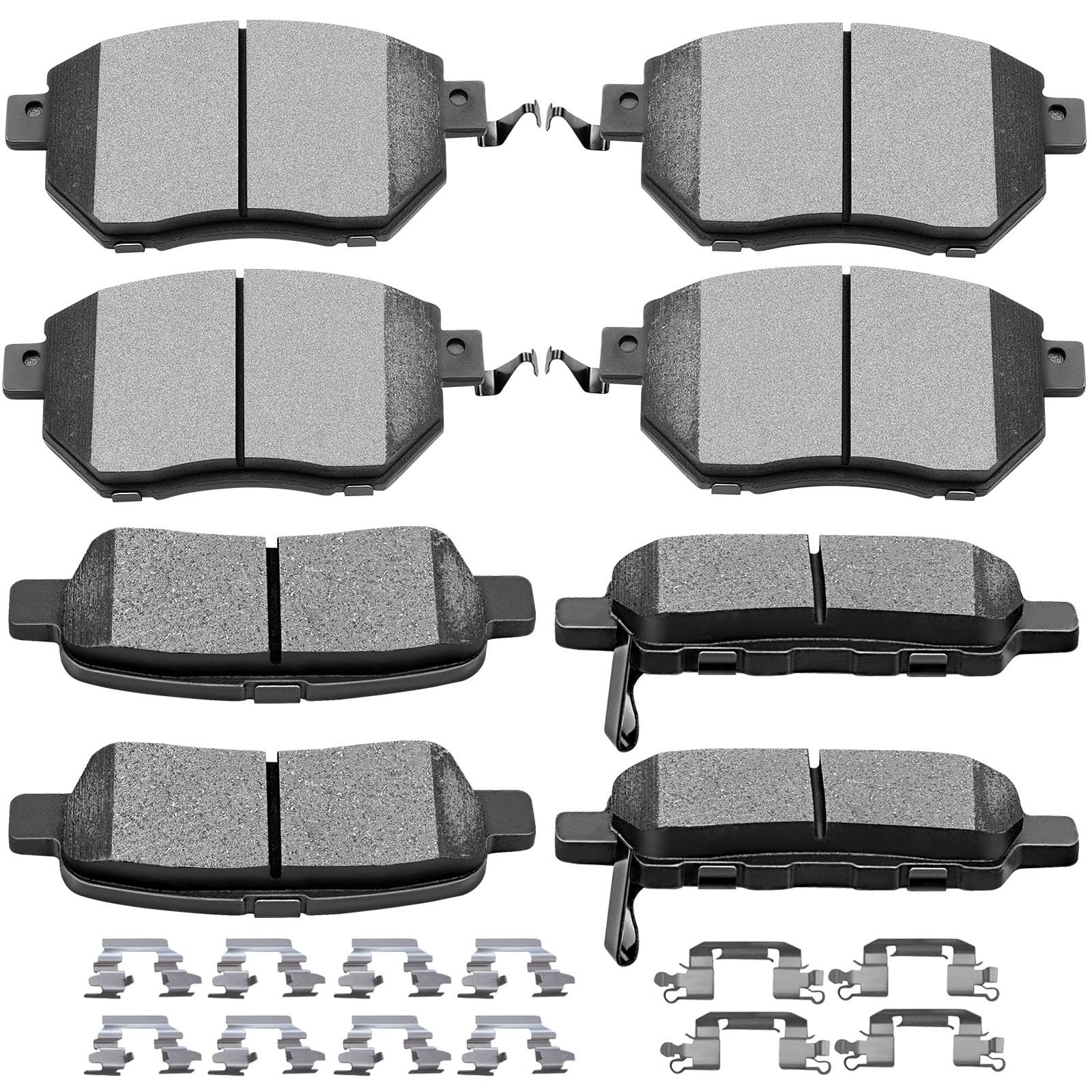 Photo 1 of SCITOO 8pcs Ceramic Brake Pads Set - Fit for Infiniti FX35 (03-05), FX45 (03-05), Nissan Altima (05-06), Maxima (04-08), Murano (03-07, 09-12)