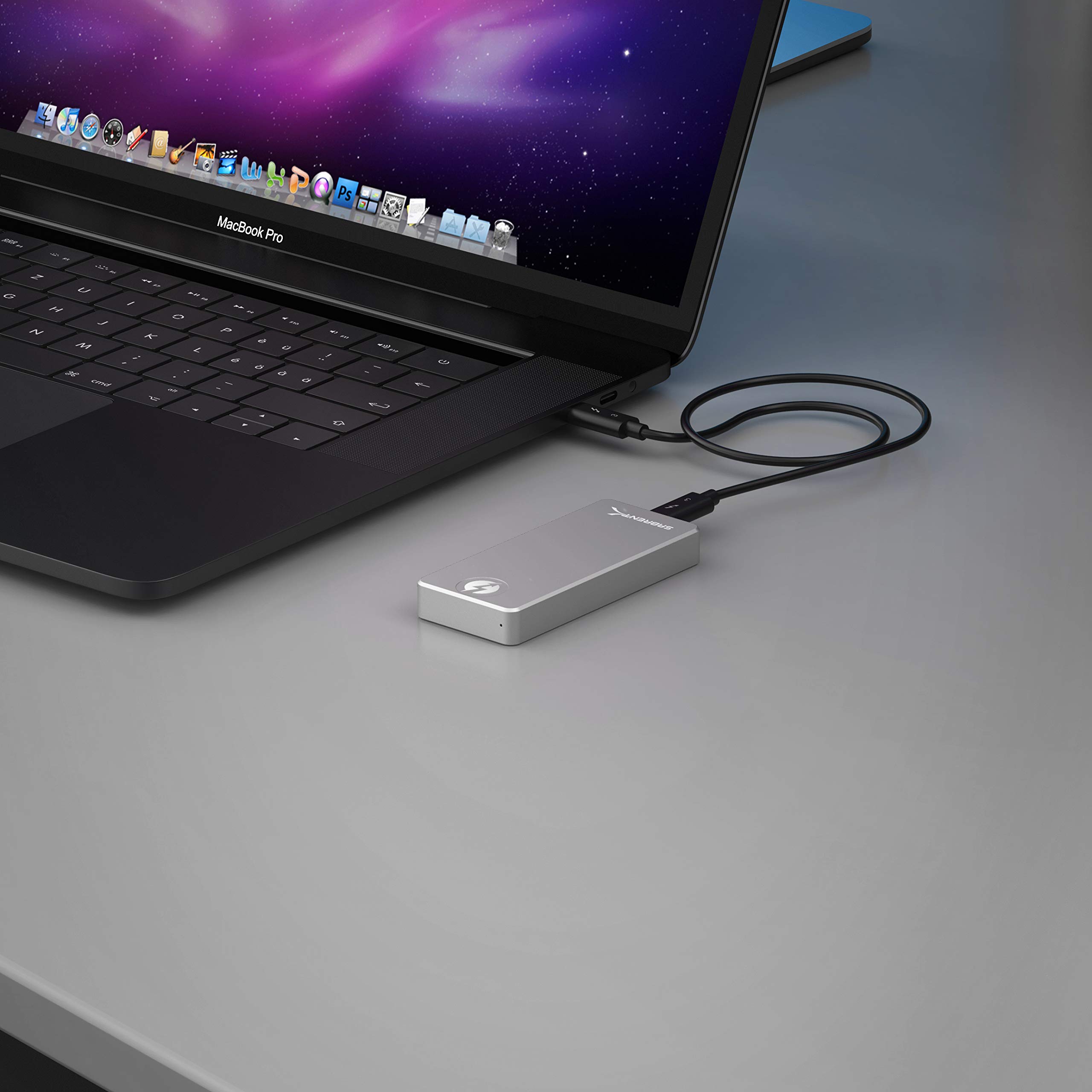 SABRENT Rocket XTRM 2TB Thunderbolt 3 External SSD (Up to 2400MBs/2400MBs R/W) (SB-XTRM-2TB)