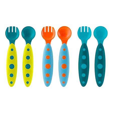 Boon Modware Toddler Utensils (Blue/Orange/Yellow)