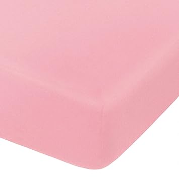 Amazon Com Ntbay Microfiber Fitted Crib Sheet Cozy And Soft Solid Color Toddler Sheet 28 X 52 Inches Pink Baby