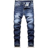 Boys' Skinny Fit Stretch Denim Jeans 5-Pocket Style Washed Fashion Basic Denim Jeans Pants