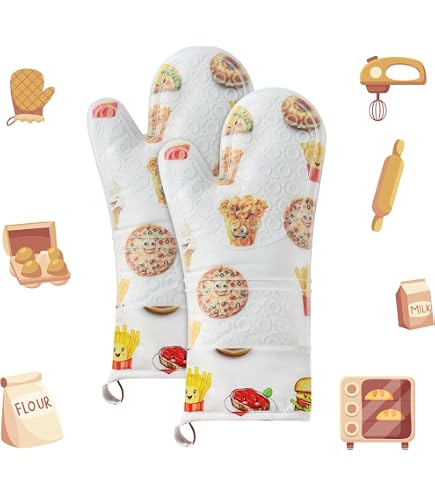 Black White Gold Marble Oven Mitts And Pot Holders Set 4...