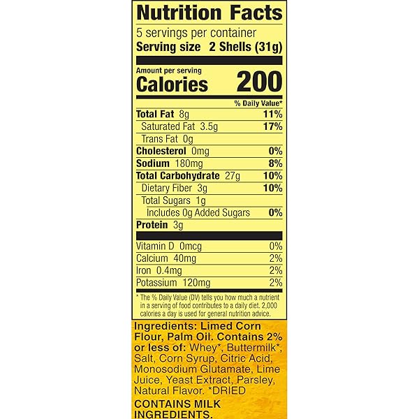 OLD EL PASO STAND ‘N STUFF TACO SHELLS, HINT OF LIME FLAVORED, GLUTEN FREE CRUNCHY CORN TACO SHELLS, 10 COUNT, 5.4 OZ