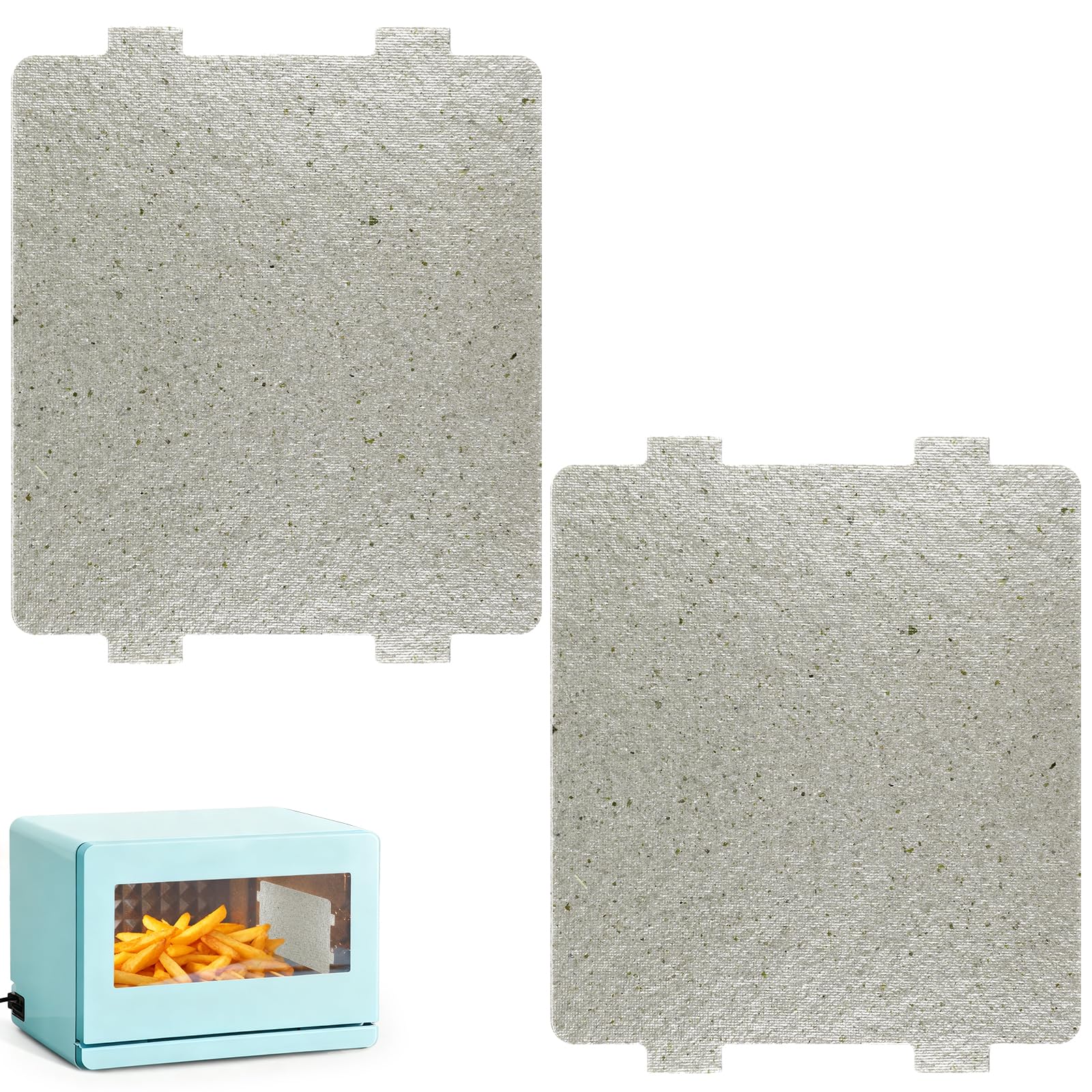 Photo 1 of 2 PCS Microwave Waveguide Cover, 4.7×3.9in Universal Mica Sheets for Microwaves Oven Repairing Parts, Cut to Size Wave Guide Cover Microwave for Kitchen Home Office Restaurant