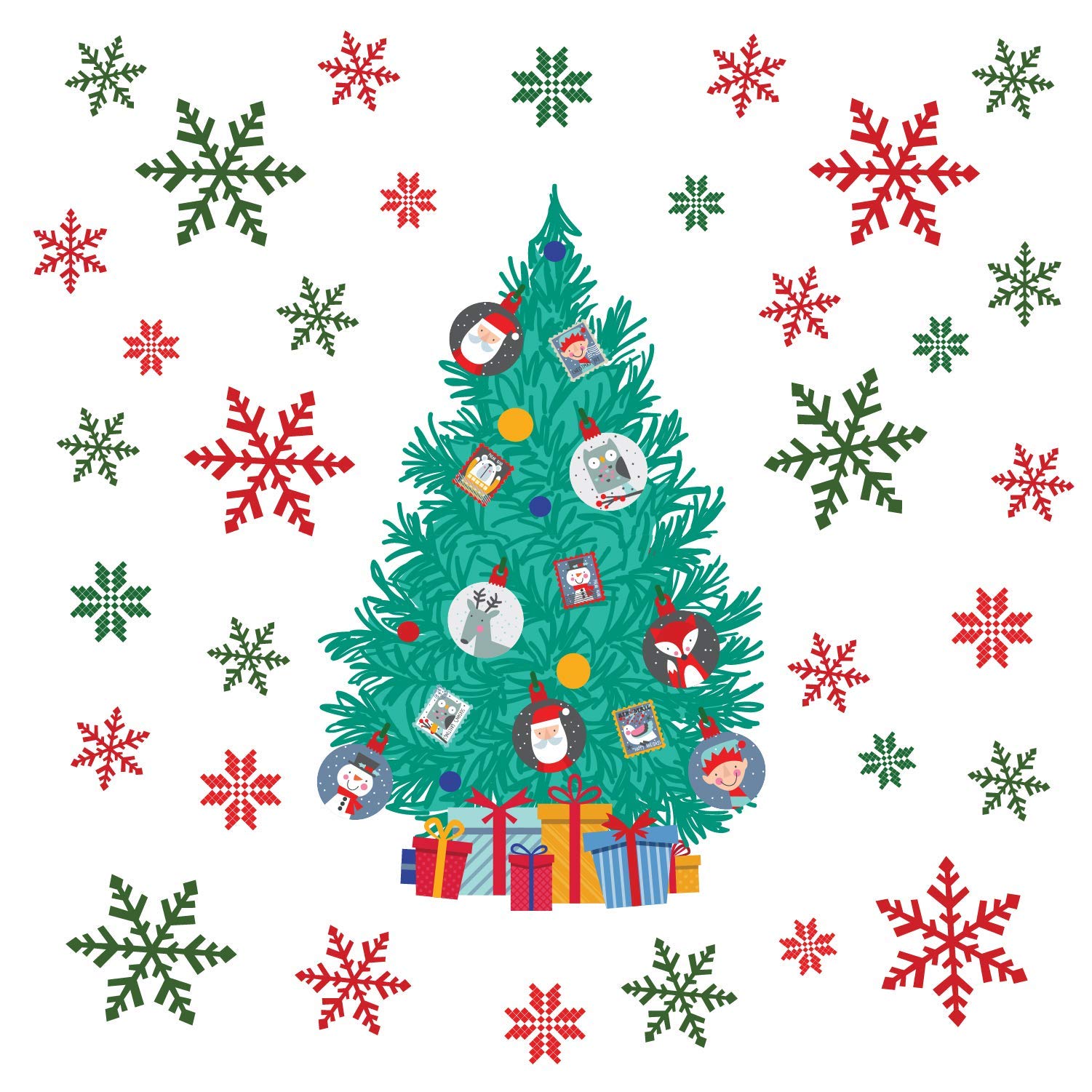 WALPLUS Wall Stickers, Christmas Decorations, Mixed, One Size