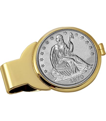 Amazon.com: Coin Money Clip - Silver Franklin Half Dollar | Brass
