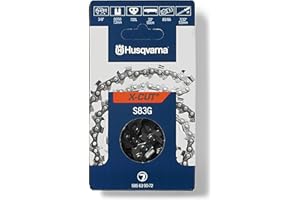 Husqvarna X-Cut S83G 20 Inch Chainsaw Chain, .3/8” Pitch, .050” Gauge, 72 Drive Link Chainsaw Blade Replacement, Pre-Stretched and Low Kickback, Gray