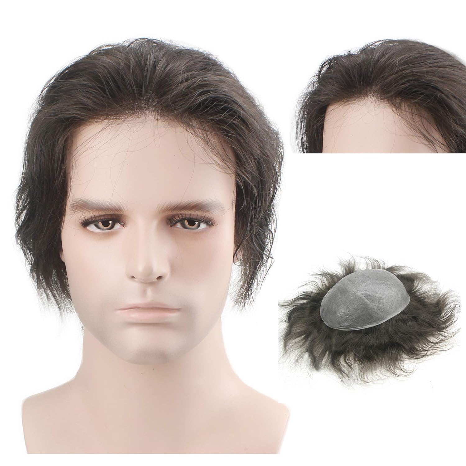 Amazon Com Lordhair Ultra Thin Skin Men S Toupee Hair Replacement