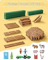 SainSmart Jr. Wooden Log Cabin Set Farm Building