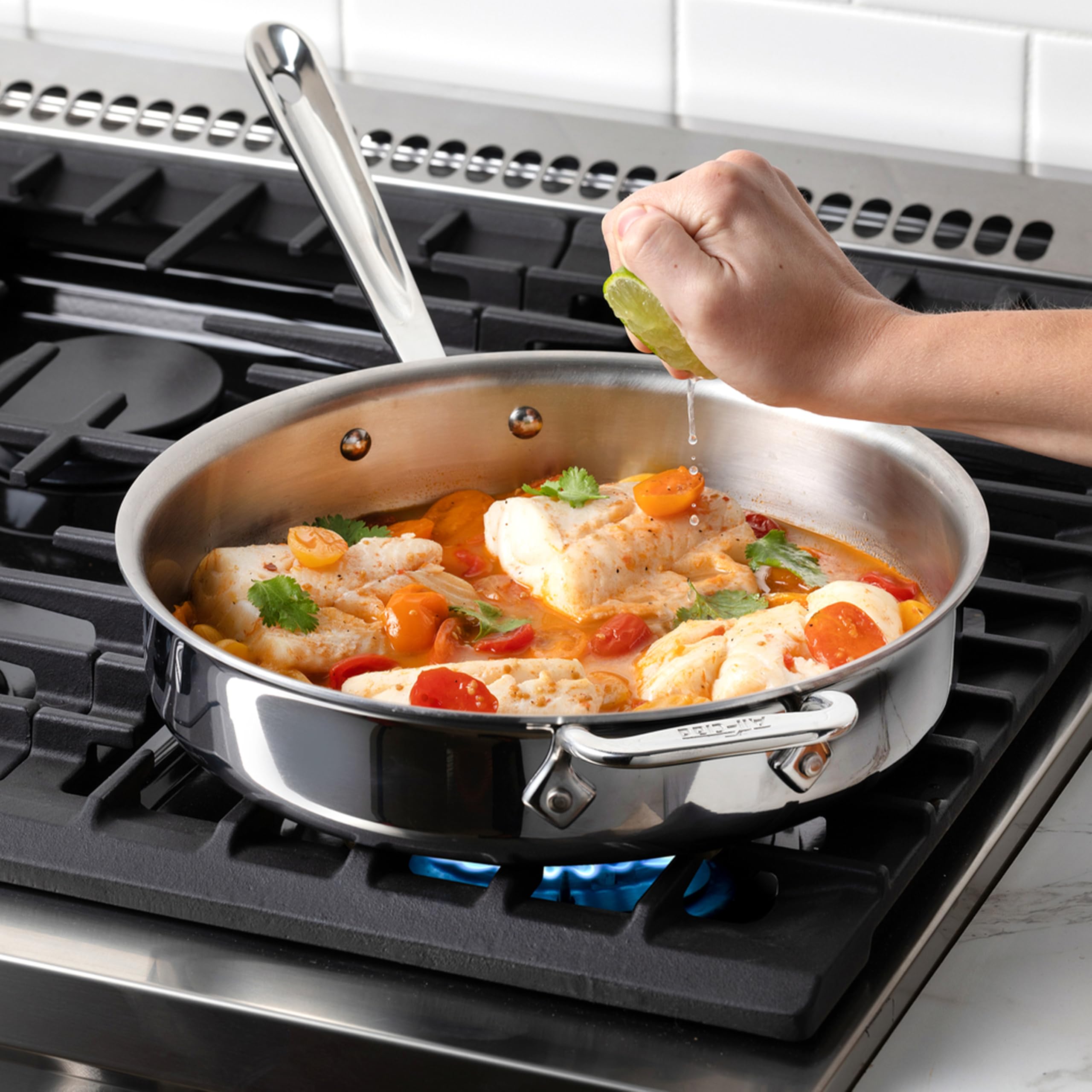 Mua All-Clad D3 Stainless Steel Cookware Set - 10-Piece Pots and Pans ...