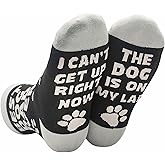 InnoBeta Dog Dad Gifts for Men, Dog Lovers Gifts for Men, Best Dog Dad Ever One Size Crew Socks