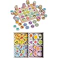 Bimi Boo Wooden Memory Matching Game for Toddlers 3+ Year Old - Memory Match Board Game with Tiles - Cognitive Skill Development Preschool Learning Toy (100 Tiles, 50 Matching Pair Chips, 5 Themes)
