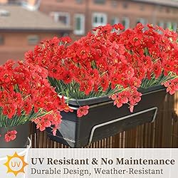 ColoPlay 24 Red Bundles Artificial Flowers for