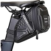 EVA hard shell waterproof bike saddle bag Seat bag Bike bag under seat 1 litre Bike tail bag Bike Rear bag Bike riding Accessories Storage bag Bike wedge bag Mountain road bike