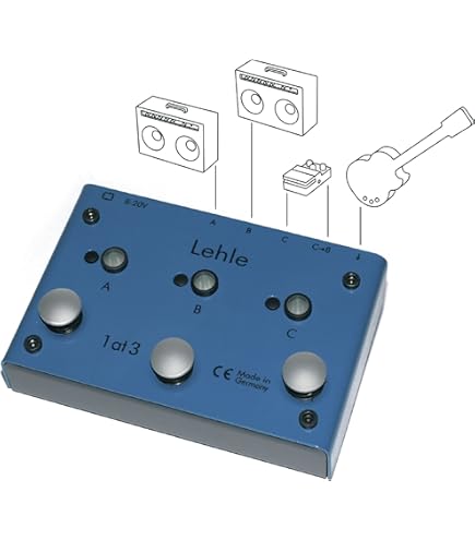 Amazon.com: Lehle 3 at 1 Stereo Instrument Switcher : Musical