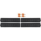 DEPO E30 Side Marker Lights - Euro Smoke Front and Rear Bumper Sidemarkers Lamps Compatible with 1984-1991 BMW E30 3 Series / 88-94 E32 7 Series / 89-96 E34 5 Series (Smoked Lens, 4 Pieces/set)