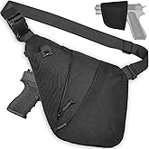 WCALULEG Tactical Sling Bag,Concealed Carry Sling Bag for Men & Women,Gun Bags for Handguns,Anti Theft Crossbody Bags,Ccw Fast Access Edc Carry,Included Holster