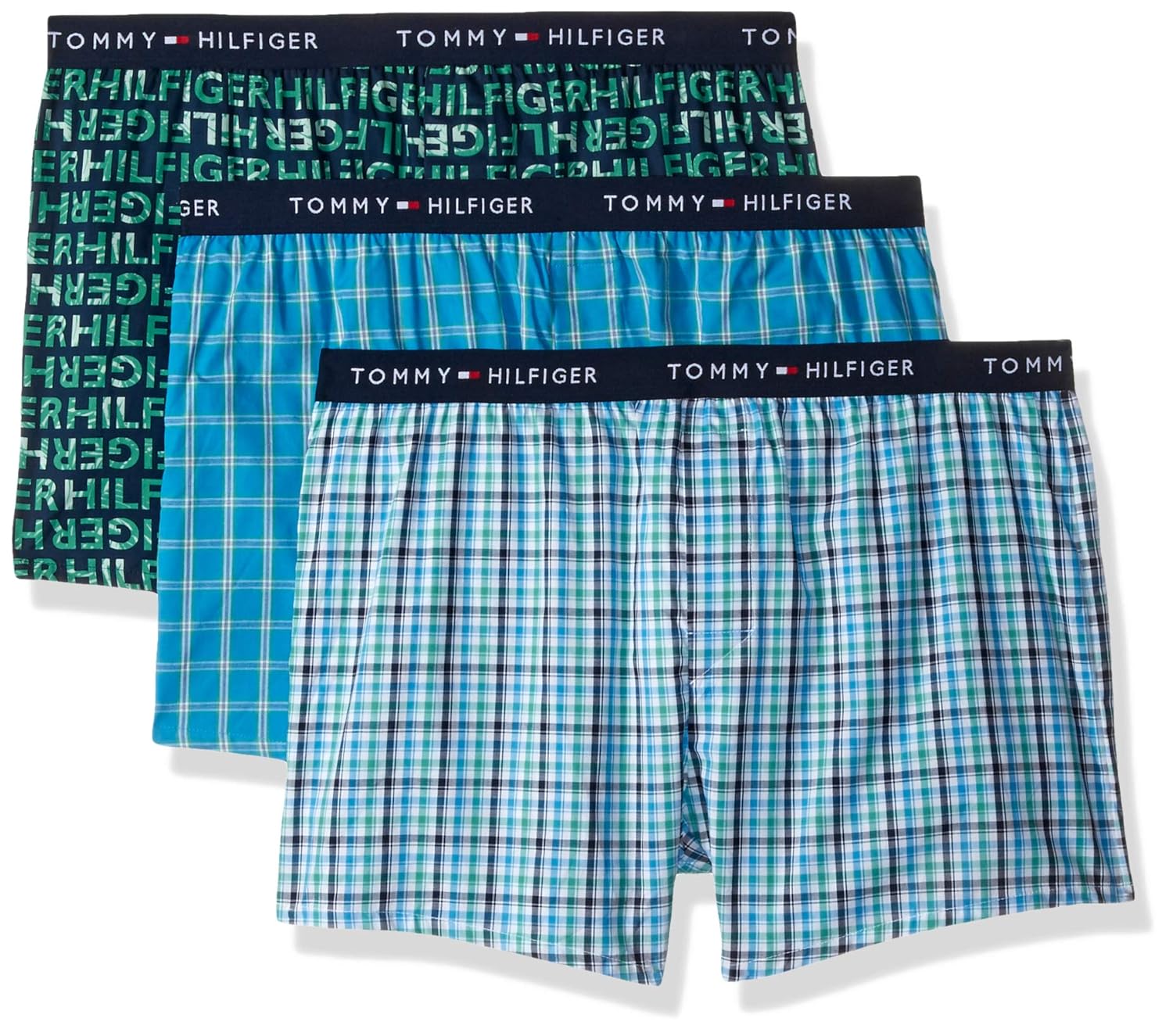 tommy hilfiger men's 3 pack cotton classics woven boxers