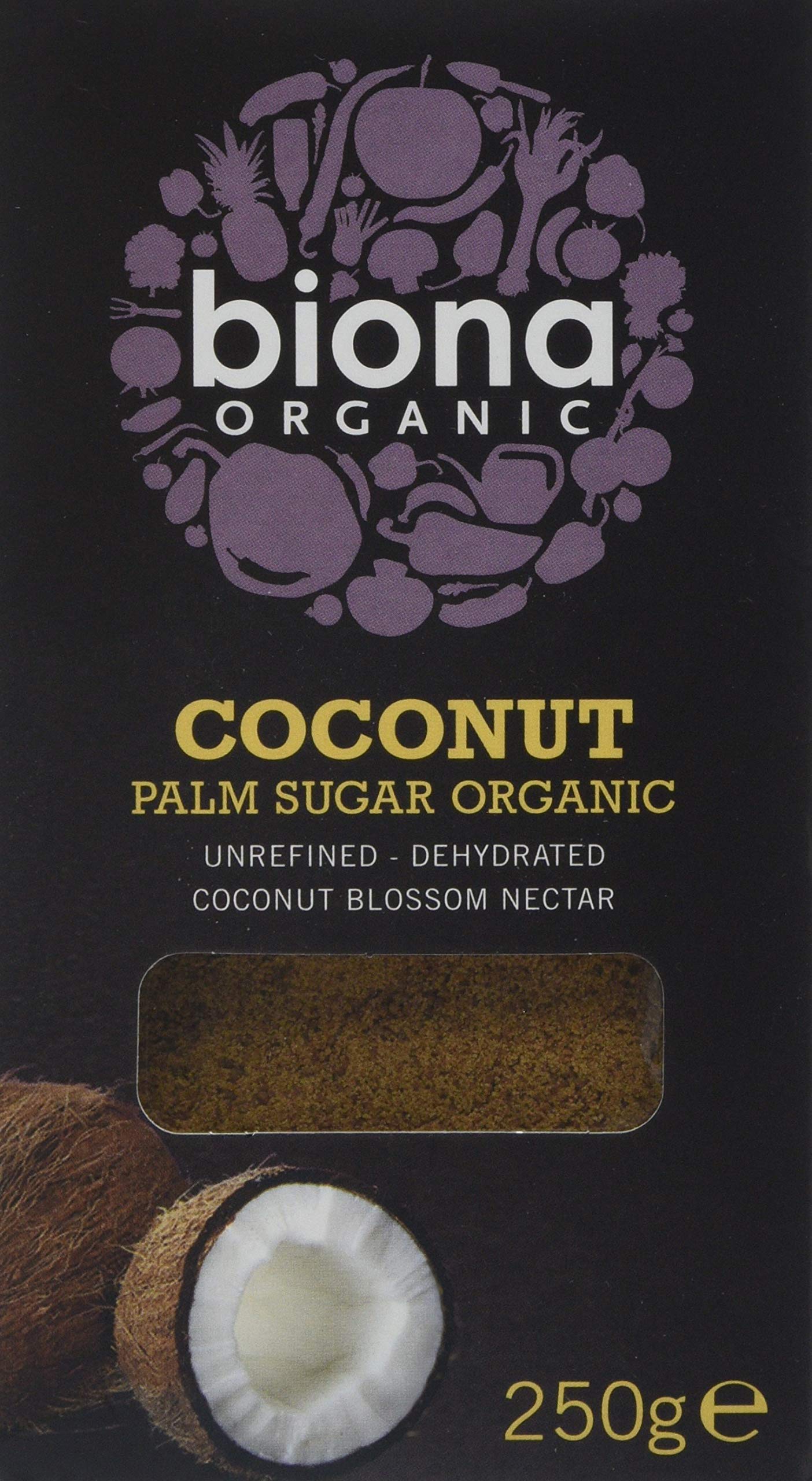 Biona Organic Coconut Palm Sugar 250 g (Pack of 3)