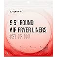 Chefman Disposable Air Fryer Liners, Heat-Resistant Parchment Paper For Baskets, 100 Pack, 5.5” Round