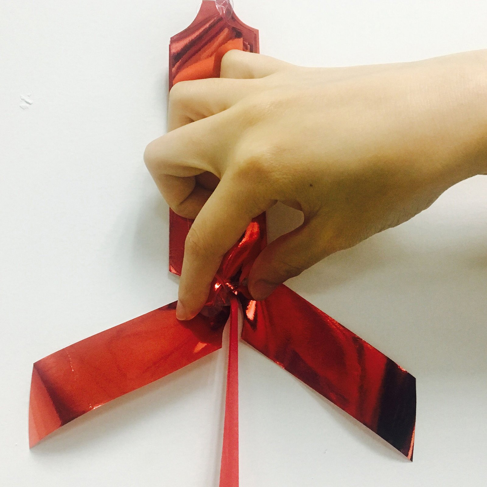 Yeeper Small Pull Bows/ Christmas Gift Knot with Ribbon Strings to Wrap the Box or Floral Decoration, Pack of 9 in diferent colors (White/Red/Pink/Yellow/Green/Blue/Purple)