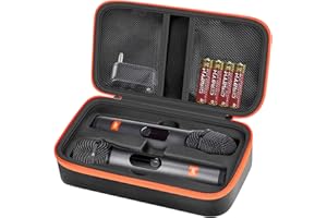 Wireless Microphone Case Compatible with JBL Wireless Two Microphone System, Portable Travel Storage Case for Handheld Dual M