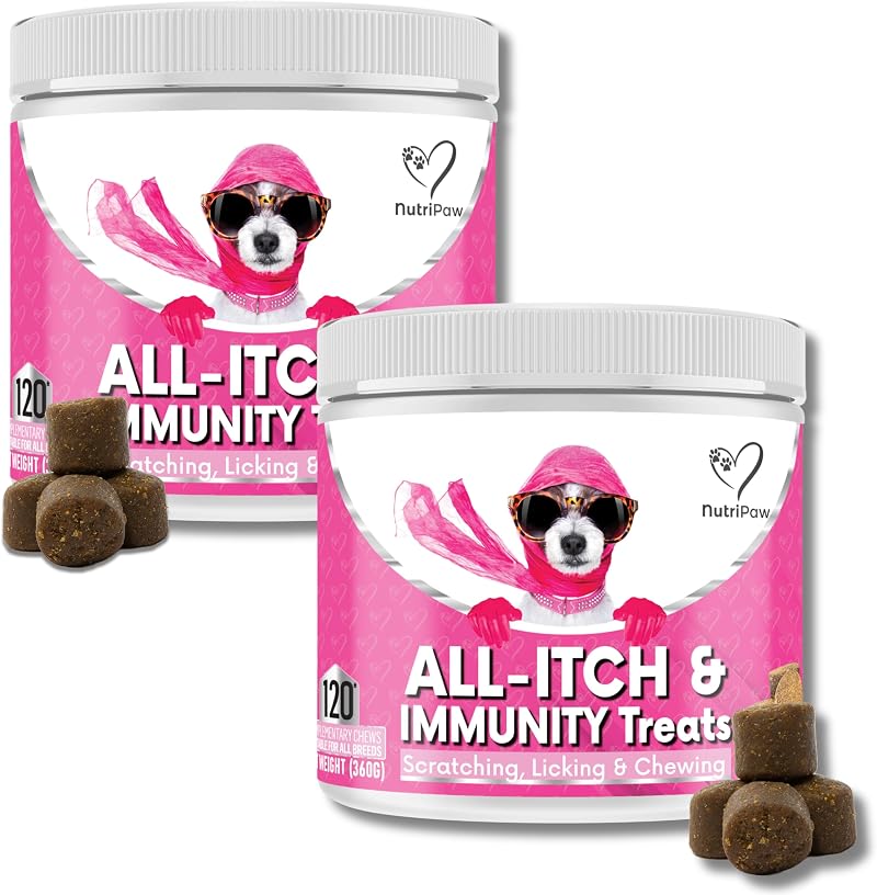 NutriPaw All-Itch Immunity Treats For Dogs Twin Value Pack