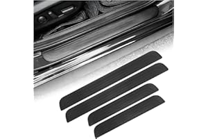4PCS Anti-Scratch Car Door Sill Protector Kit,Rubber Car Door Edge Protector with Anti-Collision Protection,Self-Adhesive Uni