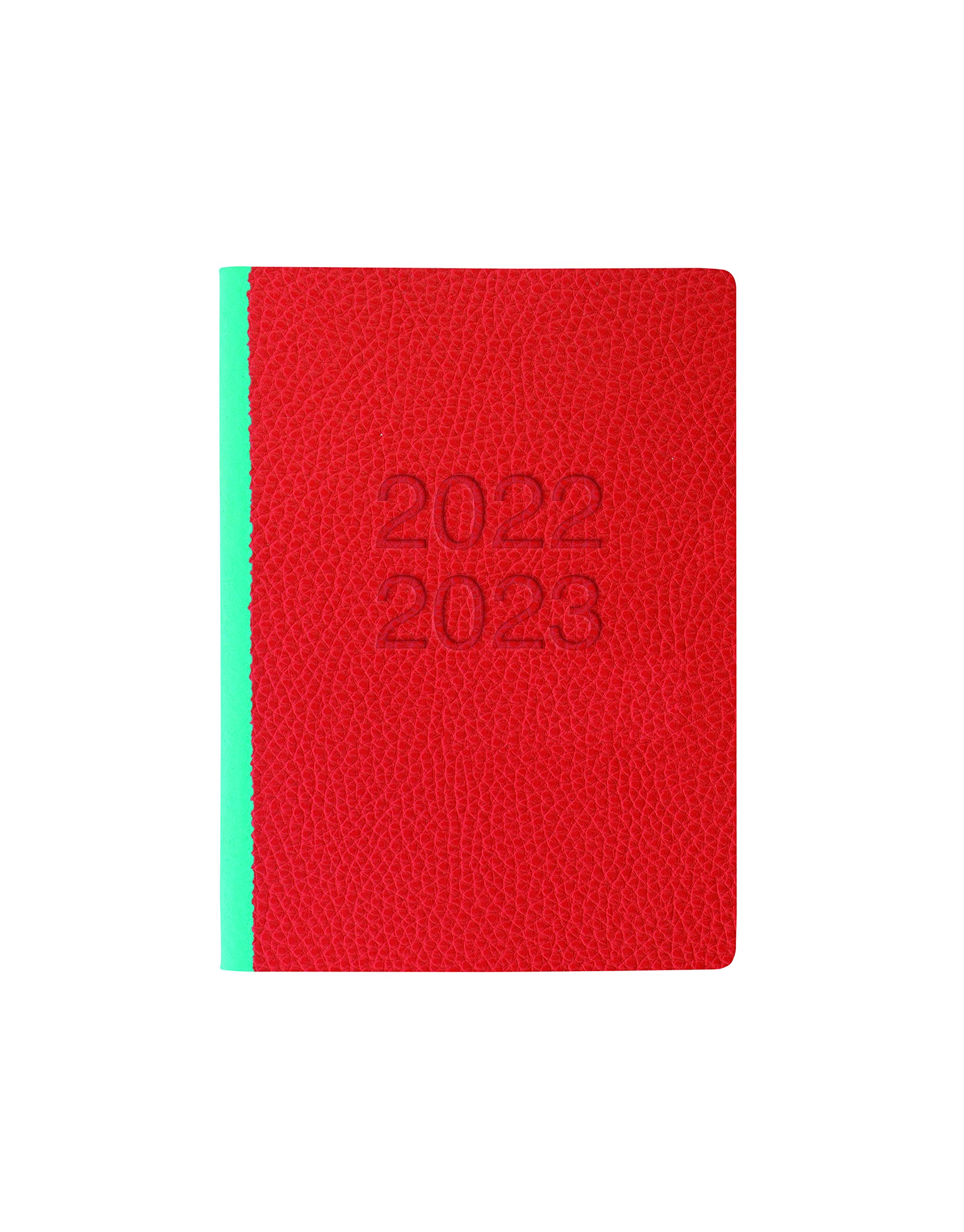 Letts of London Two Tone A6 Academic 22.23 Day to a Page with appointments Diary - red & Blue (23-030761)