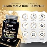 Nu U Nutrition Black Maca Root 6000mg 180 Veg Capsules UK Made view 6
