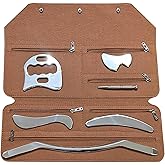 Robulove 6 in 1 IASTM Tool Set Muscle Scraper Set Stainless Steel Gua Sha Scraping Massage Tool Set Great Soft Tissue Mobilization Tool (Robulove3-set)
