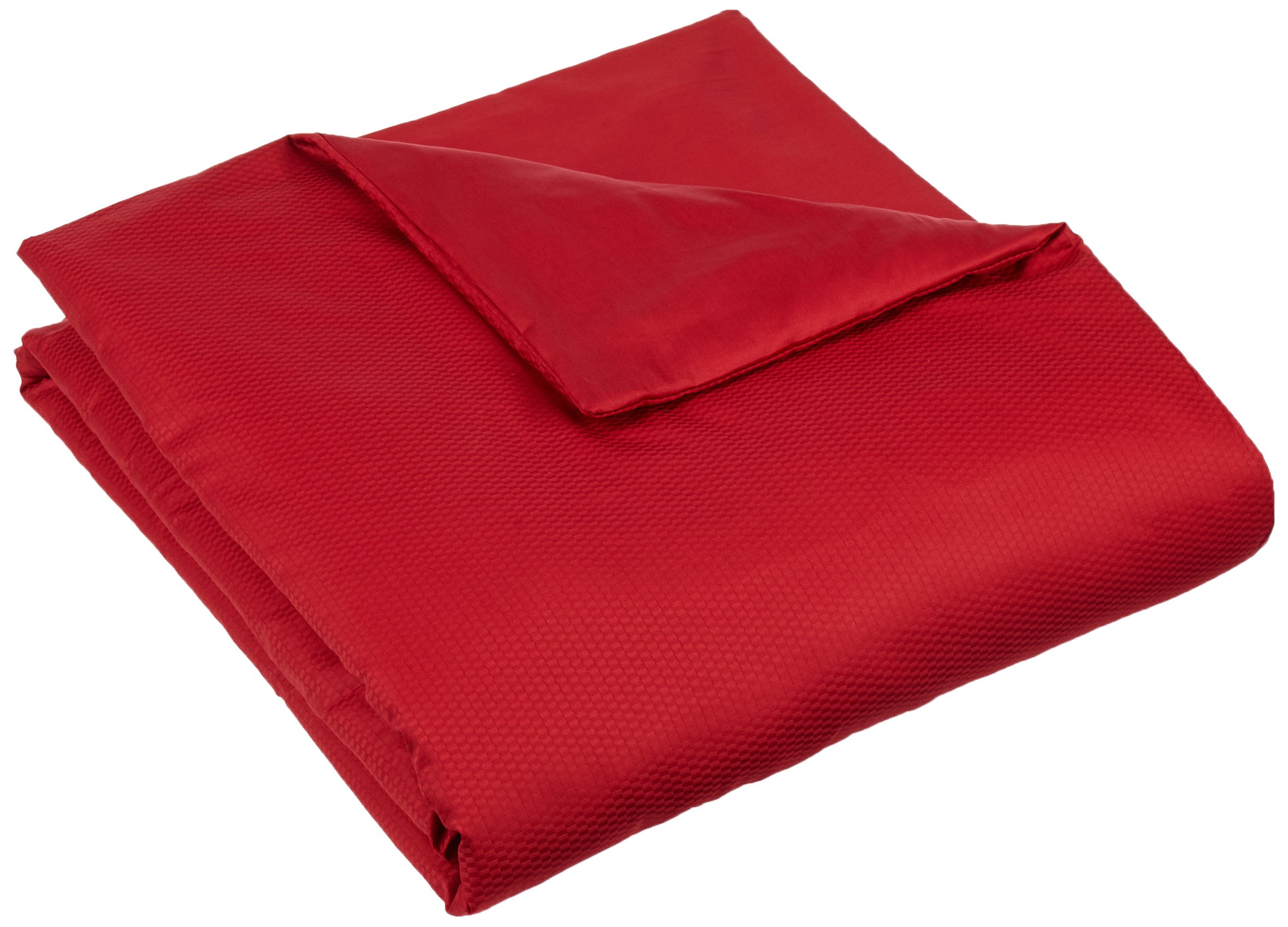 Garnier Thiebaut 31307 Chicago Plain Duvet Cover Cotton Cherry Red 240 x 260 cm