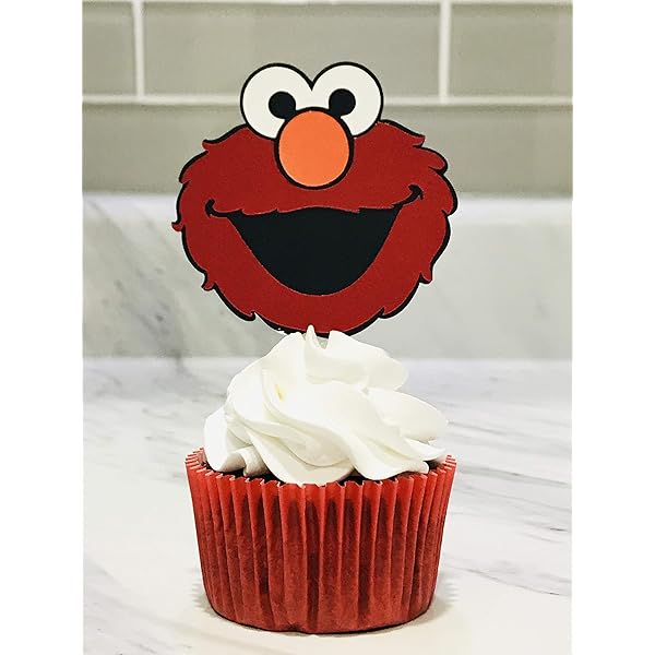 Amazon.com: ELMO Cupcake Topper - Party Picks - Set of 12 : Grocery & Gourmet Food amazon-com-elmo-cupcake-topper-party-picks-set-of-12-grocery-gourmet-food