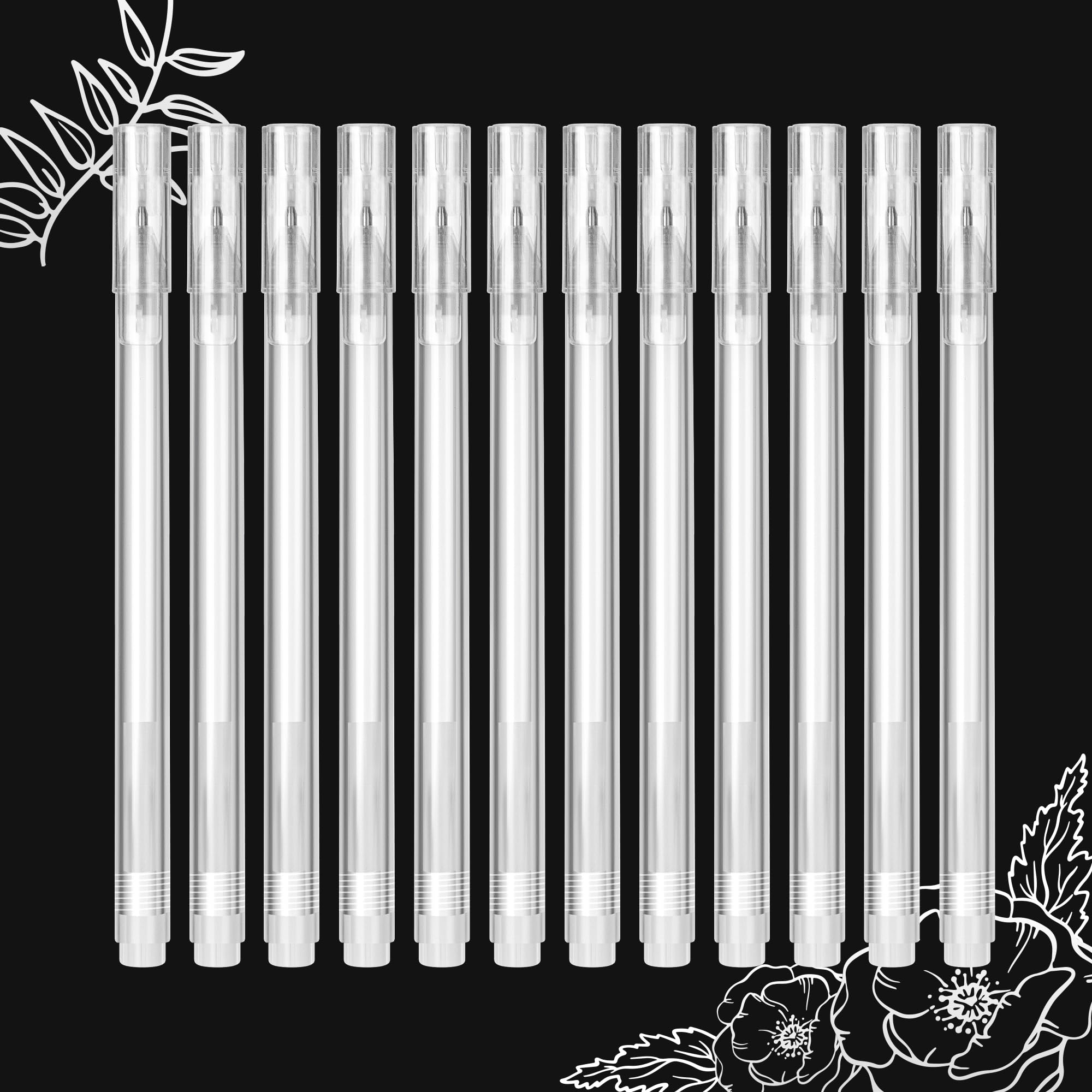 SMOOTHERPRO White Gel Pen | 12 Pcs White Ink Pen Set | 0.8mm Point Gel Pen | for Black Dark Paper Highlight Drawing Sketching Design (S080-12) โ image 1
