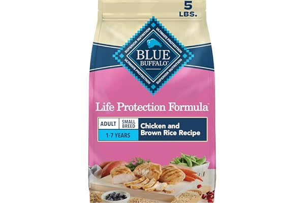 Blue Buffalo Life Protection Formula Chicken Small Breed Dry Dog Food, 5 lb | Real Chicken #1 Ingredient, Antioxidant-Rich LifeSource Bits, Supports Higher Energy Needs, Formulated for Small Breed Dogs