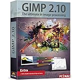 GIMP 2.10 - Graphic Design & Image Editing Software - this version includes additional resources - 20,000 clip arts, instruct