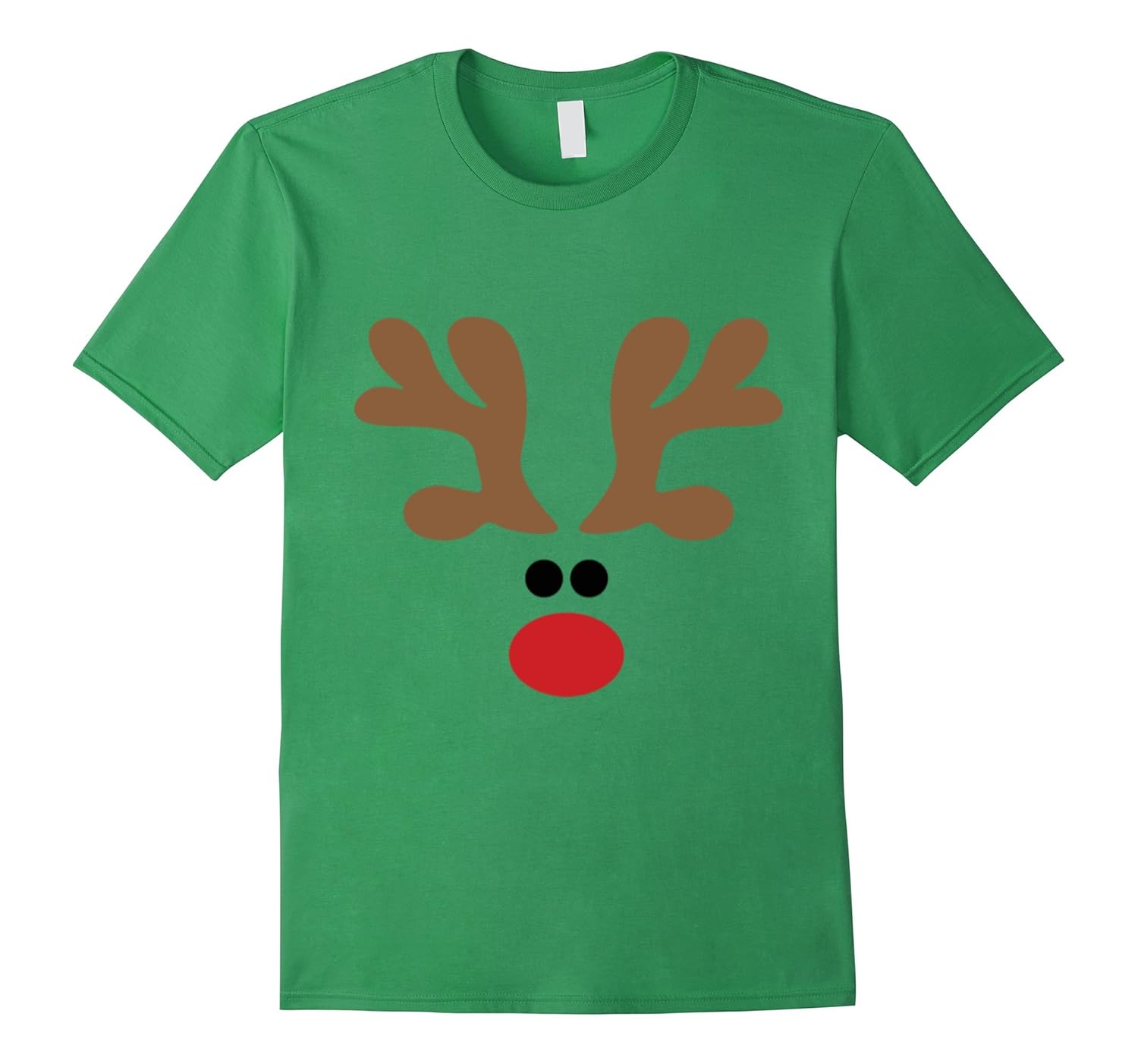 Reindeer T Shirt Fun Adult Kids Teens Print Clothes Red Nose-Rose