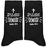 XZMBQ This Is What an Awesome Dentist Looks Like Socks – Funny Dental Gift for Dentist Gifts for Birthday, Christmas, Dentist Appreciation, etc.(187)