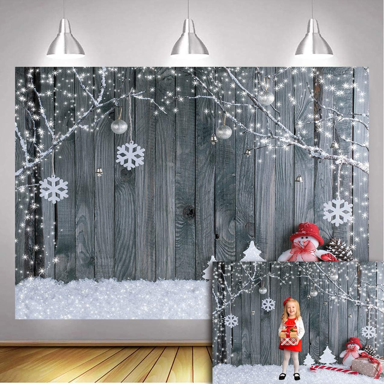 DANIU Holiday Christmas Photography Background Winter Home Party Pictures Baby Children Newborn Studio Xmas Portraits Backdrop