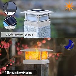 Dynaming 8 Pack Solar Post Cap Lights Outdoor with