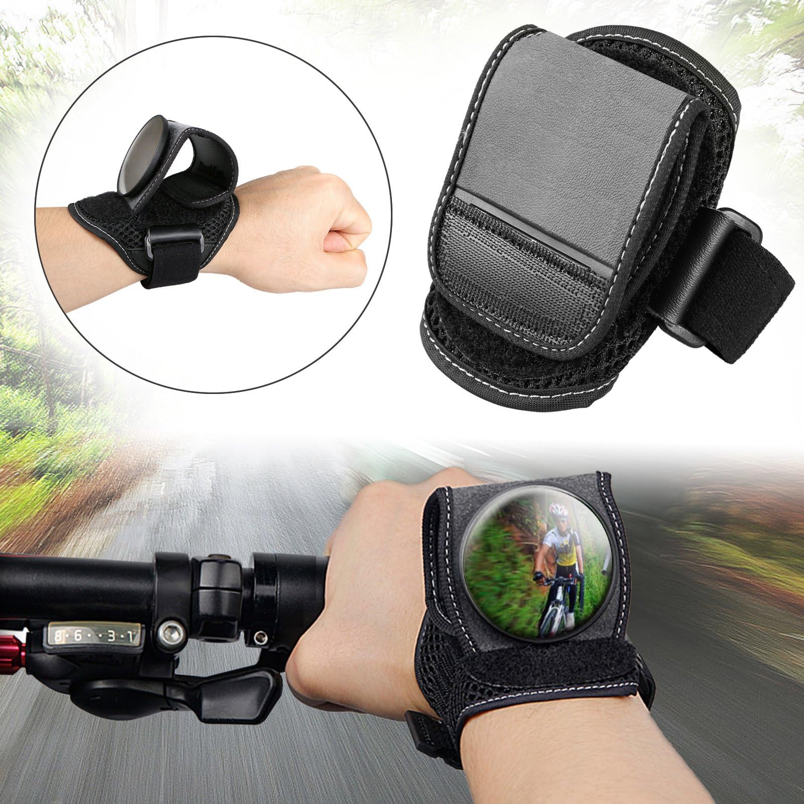 Ralink BackEyes Adjustable Bicycle Wrist Safety Rear View Mirror View Rearview Reduce Accidents for Adults and Children