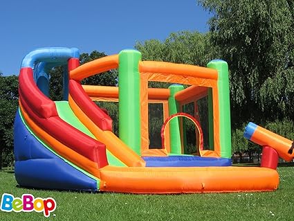 Bebop Spin Combo Hüpfburg mit Wasser Cannons