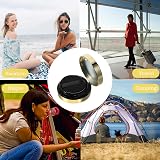 Healifty Refillable Round Makeup Compact Case with Mirror & Puff for Foundation view 9