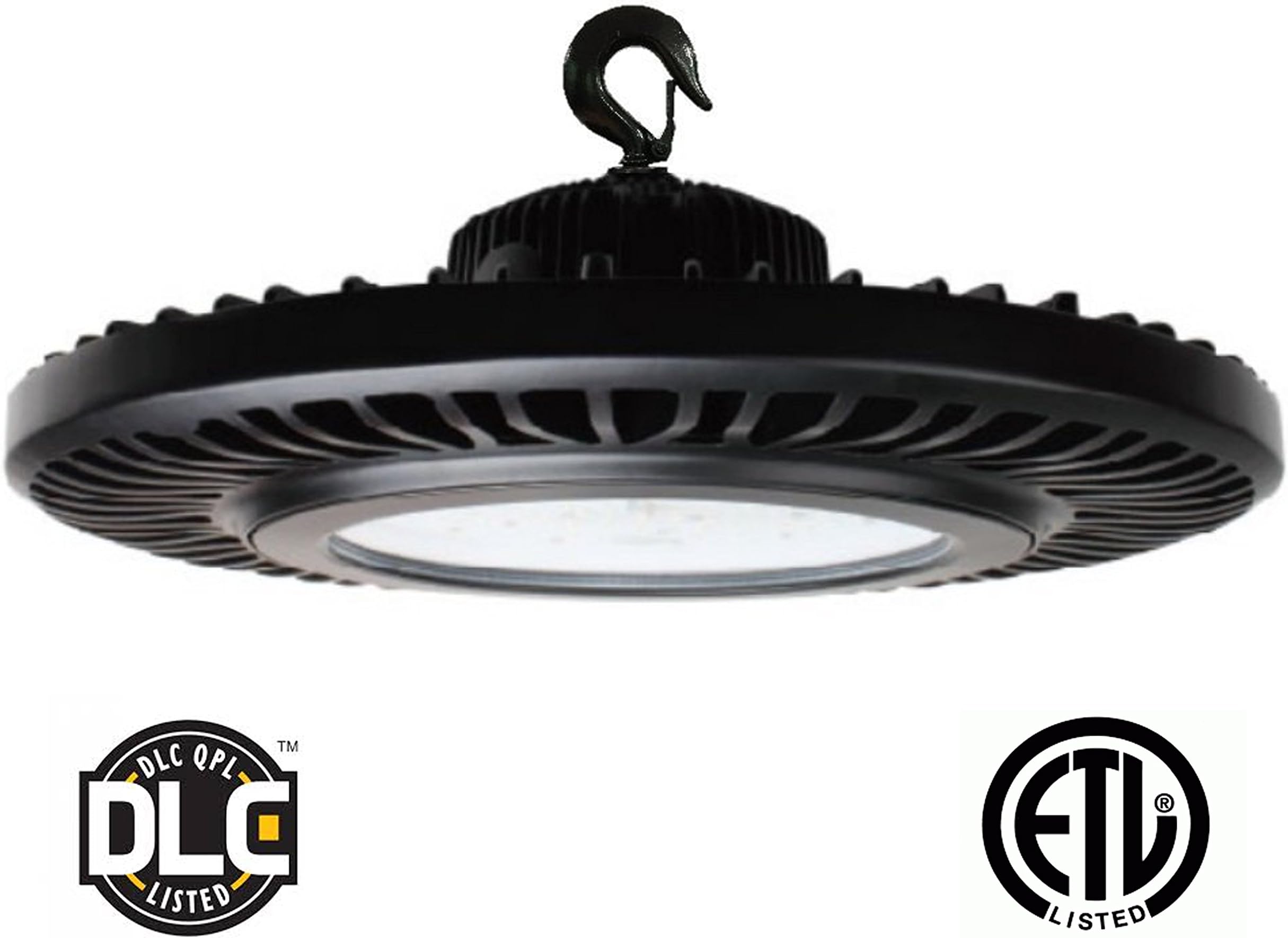 LED 160W Circular High Bay Round UFO 5000K Dimmable 16000 Lumen ETL and DLC Certified
