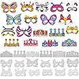 VKPI 48 PCS Color Your Own Paper Crowns and Paper Masks, DIY Art Coloring Craft Activity for Kids Birthday Dress up Party Favors Decoration, School Home Art Coloring Activities