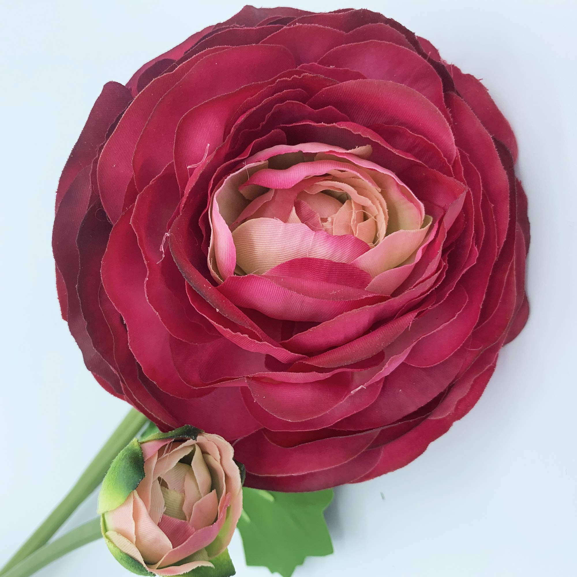 Wellhome Giant Bouquet with Natural Touch Flowers Diameter 12 cm Fuchsia 55 cm Single