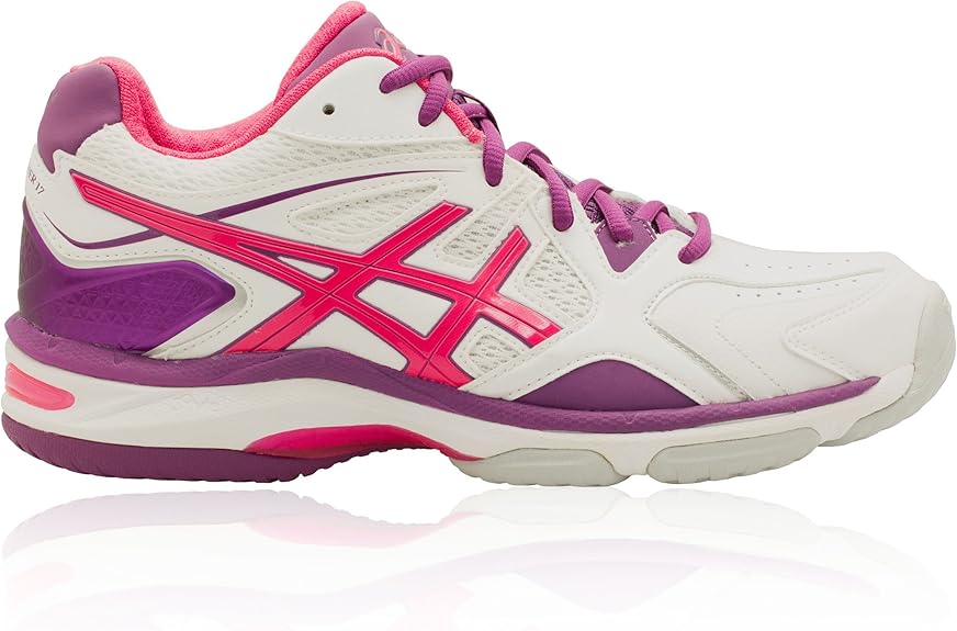 ASICS Gel Netburner 17 Womens Netball Shoes D Width 10 White