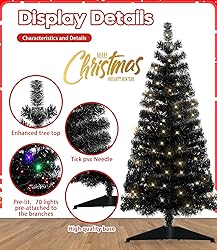 DEWUR Pre-Lit Artificial Christmas Tree, Warm White